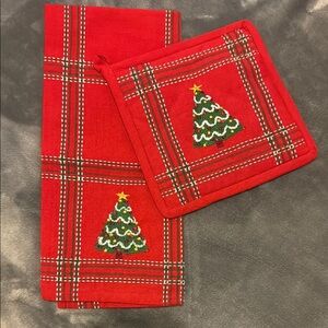 Festive Red Holiday Kitchen Set